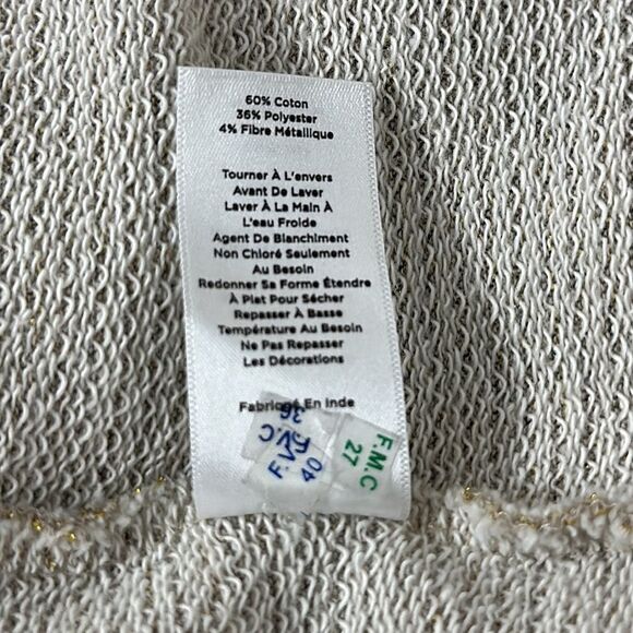 Talbots Tunic Size Medium Embellished Beige NWOT - Picture 13 of 13